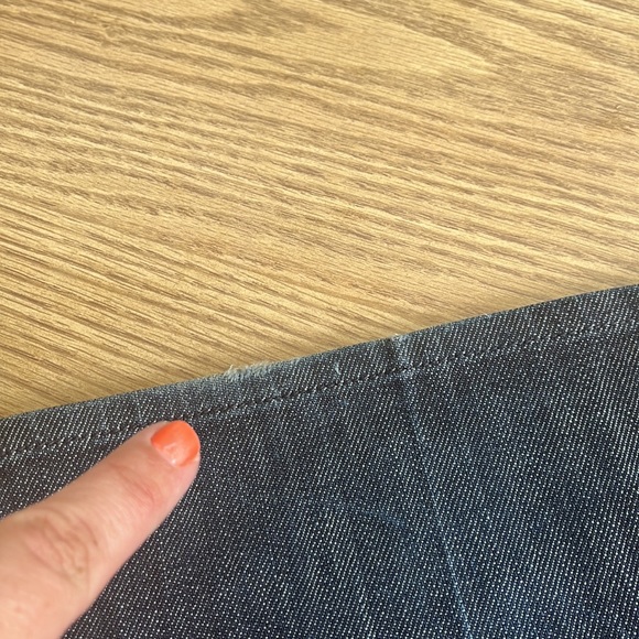 7 For All Mankind Wide Leg Bootcut Denim Trouser Jeans 27 Velvet Waist Accent - Picture 5 of 15